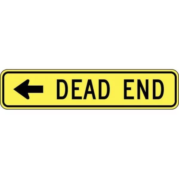 Accuform LANE GUIDANCE SIGN DEAD END ARROW FRW742HP FRW742HP - main